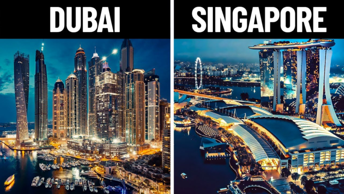 Dubai and Singapore